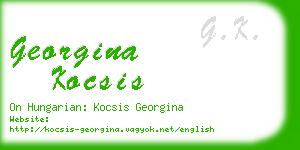 georgina kocsis business card